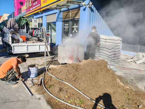 白山顶管注浆加固